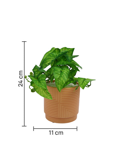 White 1 Pieces Bonsai Artificial Plant With Pot