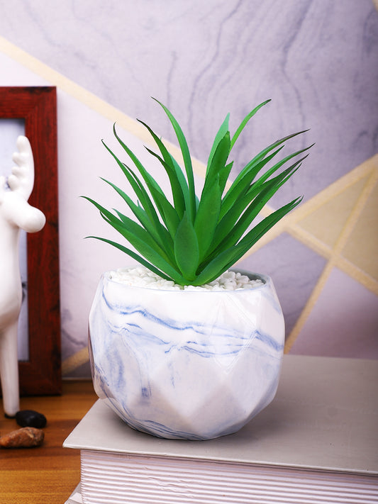 Blue 1 Pieces Succulent Artificial Plant With Pot