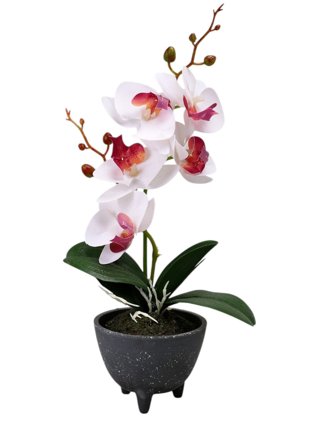 Grey 1 Pieces Orchid Artificial Plant With Pot