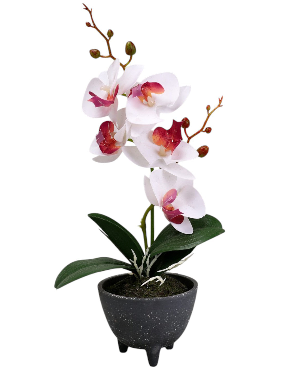 Grey 1 Pieces Orchid Artificial Plant With Pot