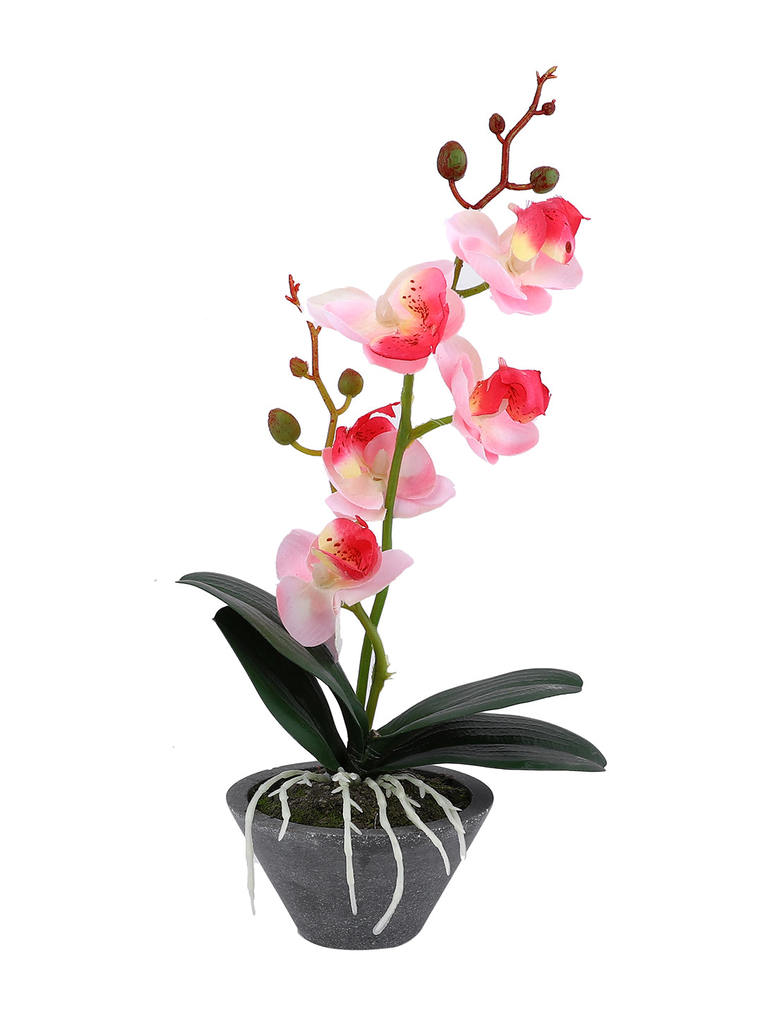 Grey 1 Pieces Orchid Artificial Plant With Pot