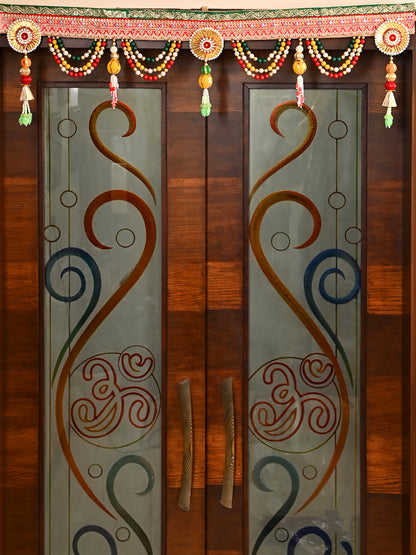 Beaded Toran with Multicolor Strings & Tassels