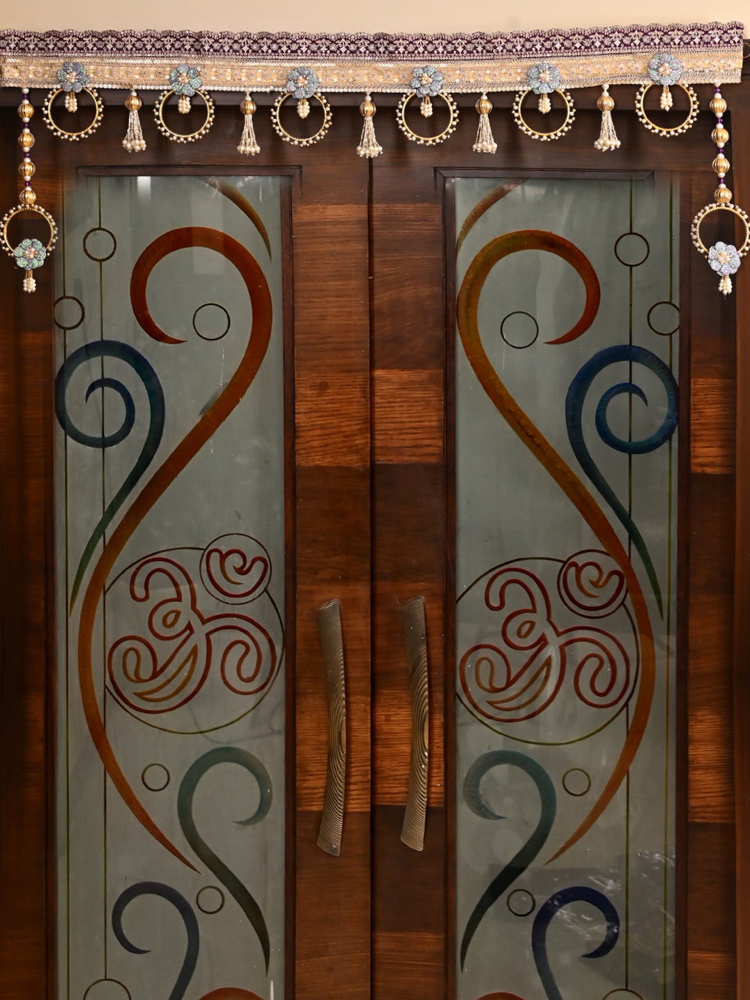 Elegant Pearl & Floral Toran for Door Decoration