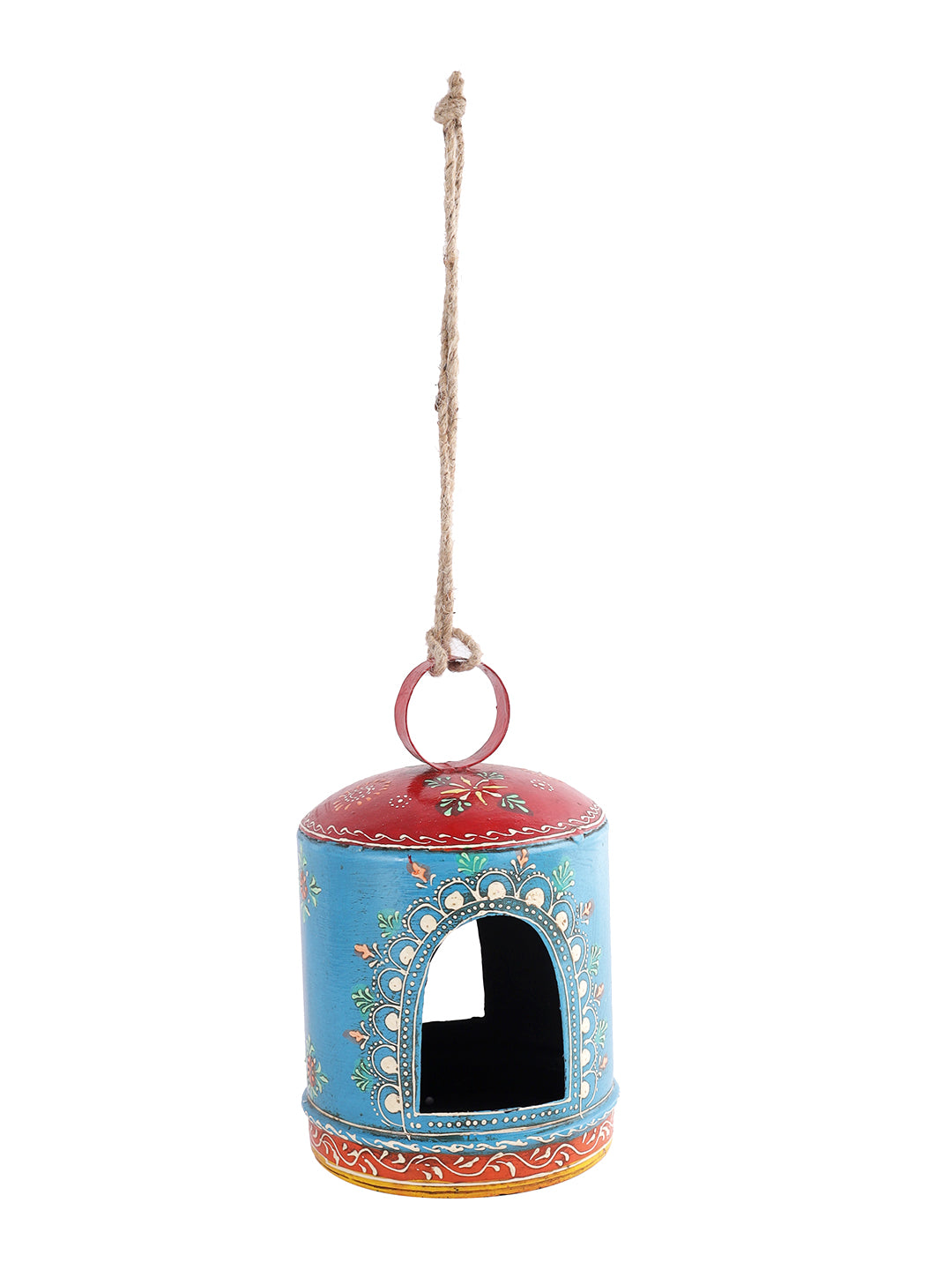 Metallic Handcrafted Hanging Birdhouse