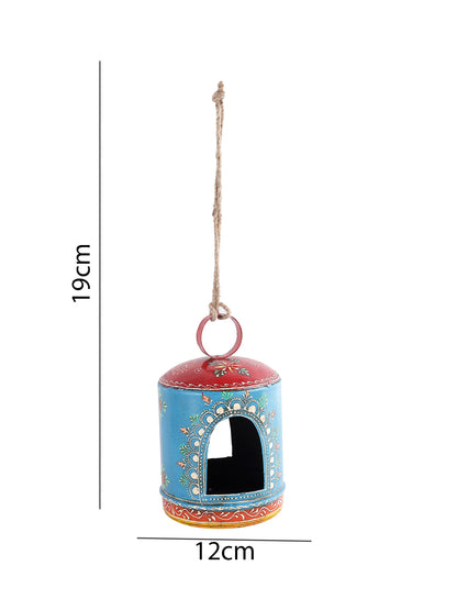 Metallic Handcrafted Hanging Birdhouse