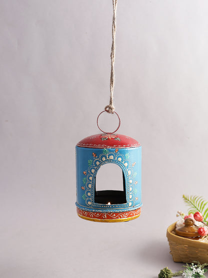 Metallic Handcrafted Hanging Birdhouse