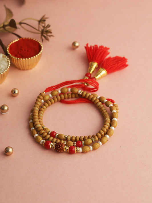 Rudraksh Style Beaded Rakhi