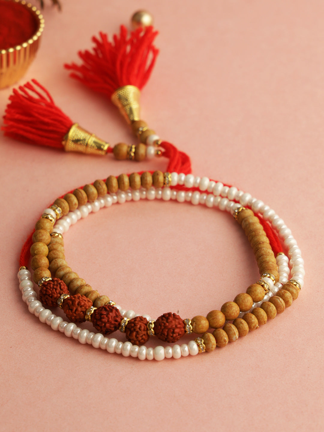 Moli Beaded Rudraksh Rakhi