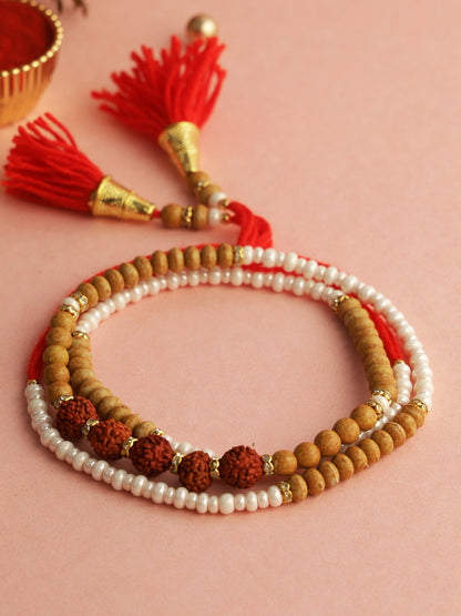 Moli Beaded Rudraksh Rakhi
