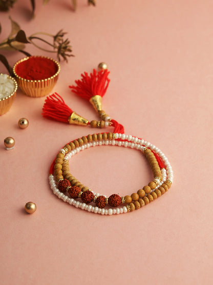 Moli Beaded Rudraksh Rakhi