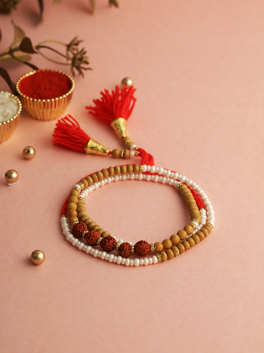 Moli Beaded Rudraksh Rakhi