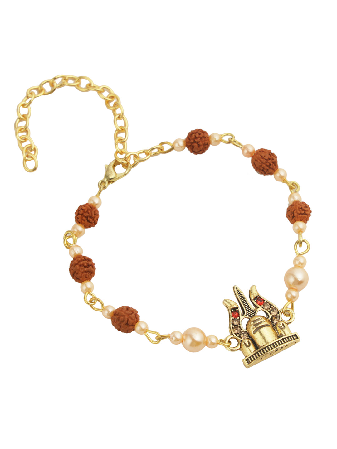 Shiva Trishul with Rudraksh Bracelet Rakhi