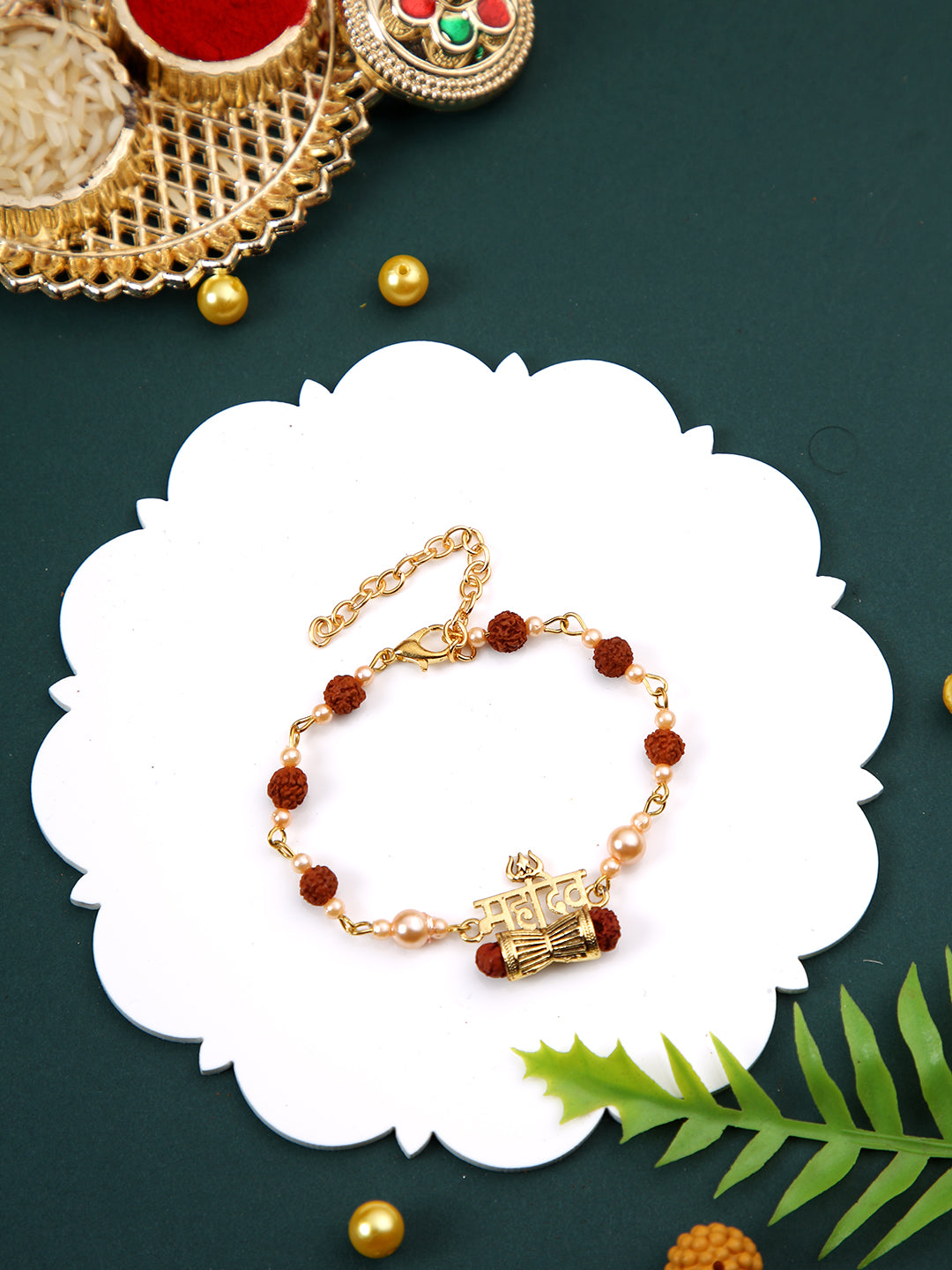 Mahadev Shiva Damroo Rudraksh Rakhi