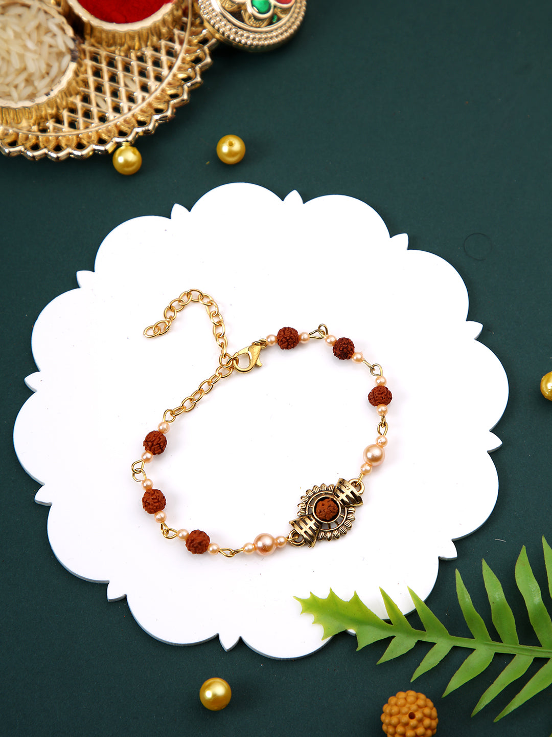 Divine Rudraksh Pearl Rakhi