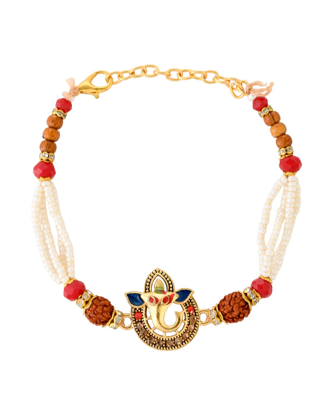 Divine Ganesha Rakhi with Rudraksh