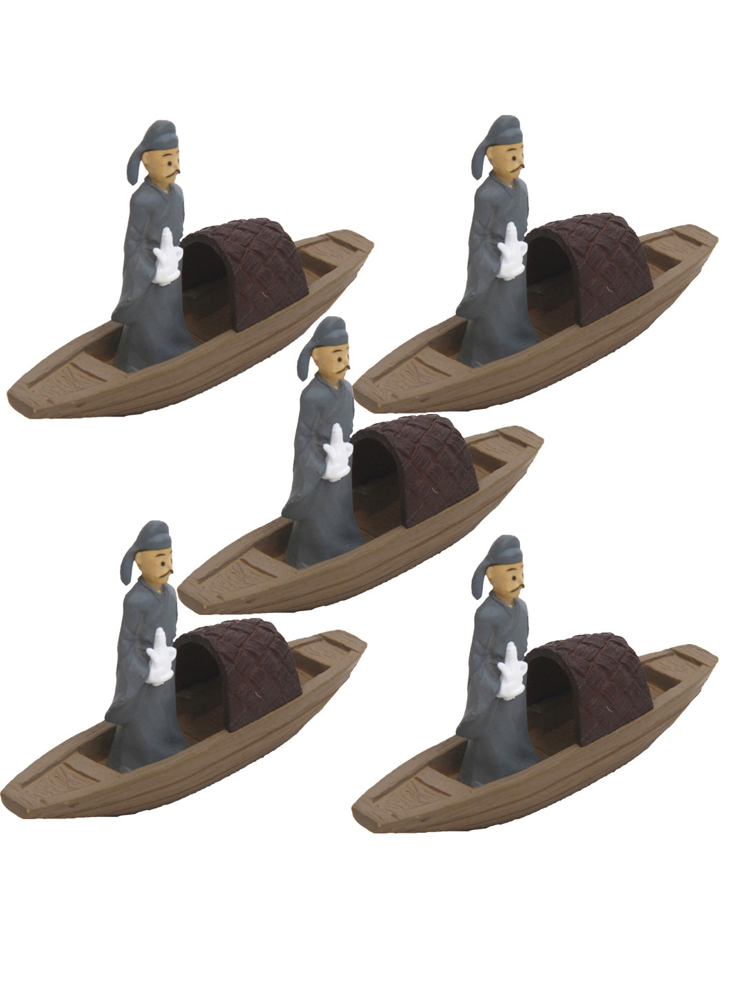 Toy Boat & Sailor Garden Décor Showpiece-Set of 5