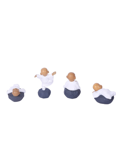 4 Little Baby Buddha Figurine