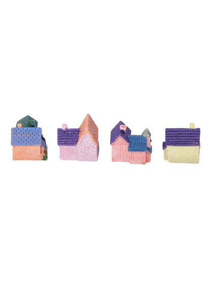 Set of 4 Castle-Like Garden House Toys