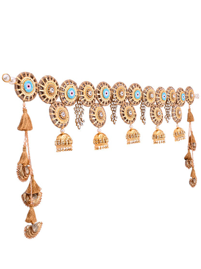 Heavy Designer Toran with Circular Motifs & Golden Tassels