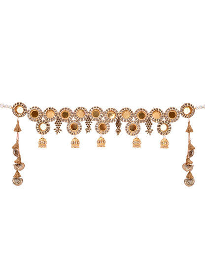 Heavy Designer Toran with Circular Motifs & Golden Tassels