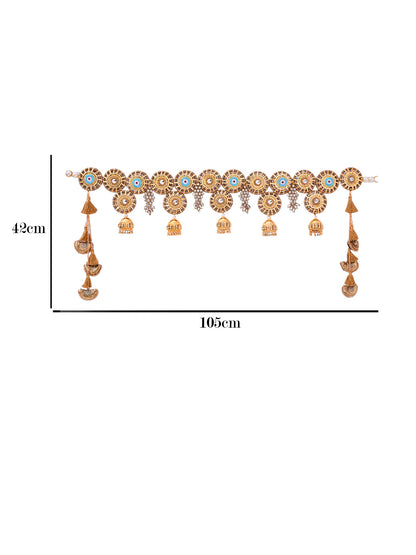 Heavy Designer Toran with Circular Motifs & Golden Tassels