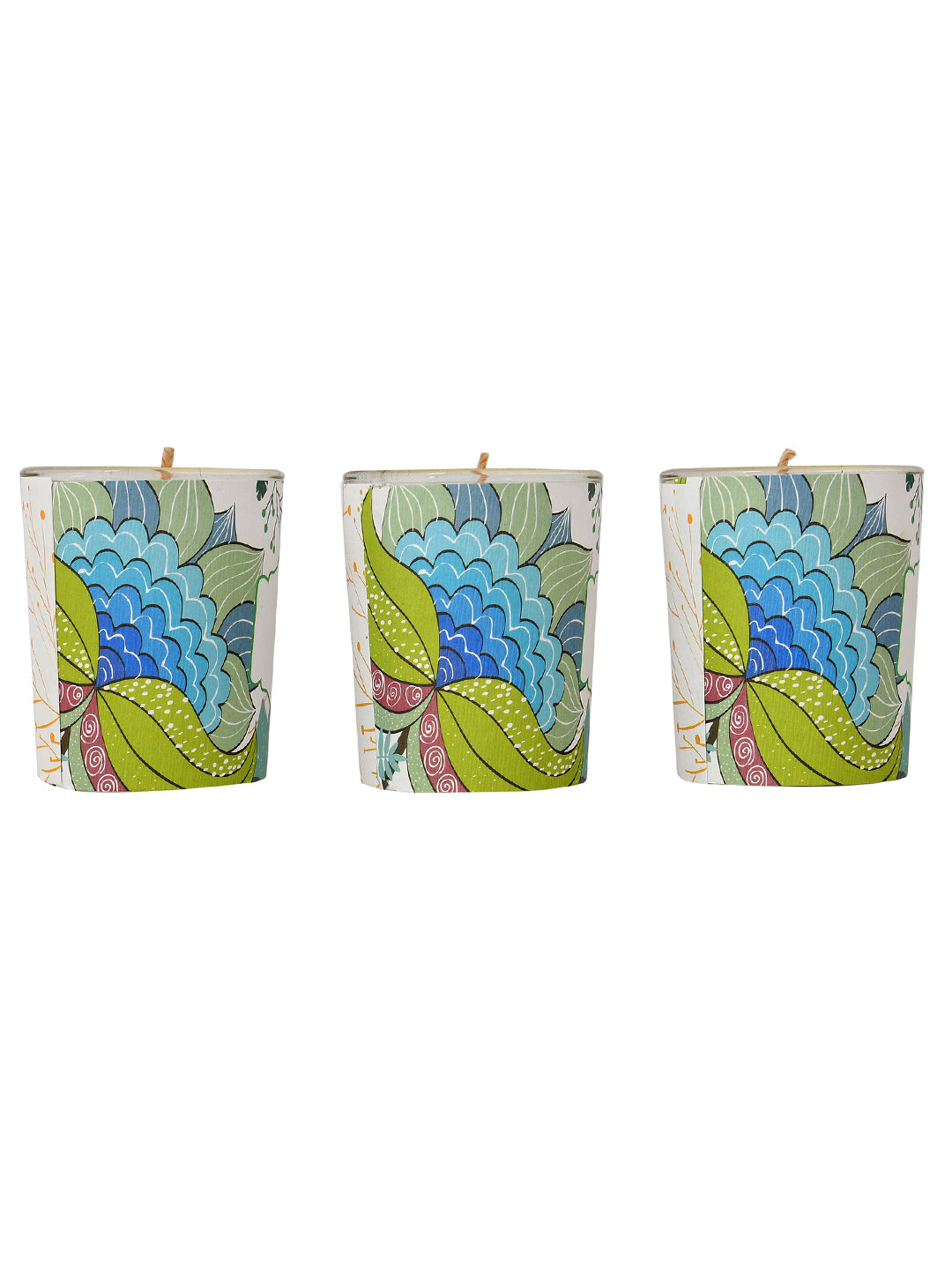 Set of 3 Aroma Fusion Illuminated candle