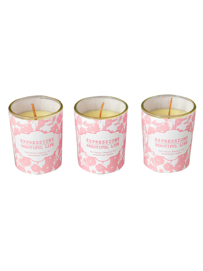 Set of 3 Aroma Fusion Illuminated candle