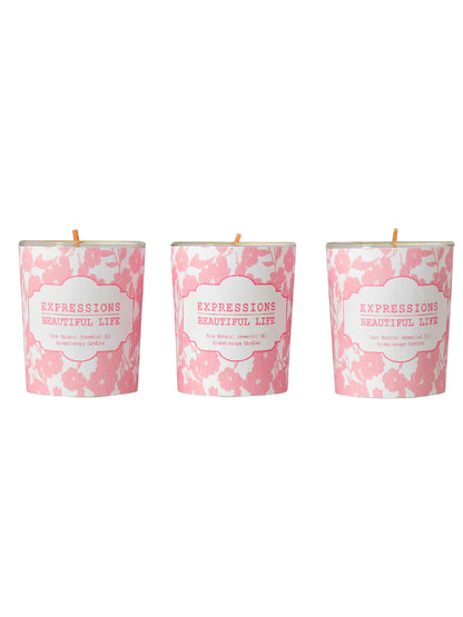 Set of 3 Aroma Fusion Illuminated candle