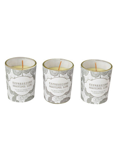 Set of 3 Aroma Fusion Illuminated candle