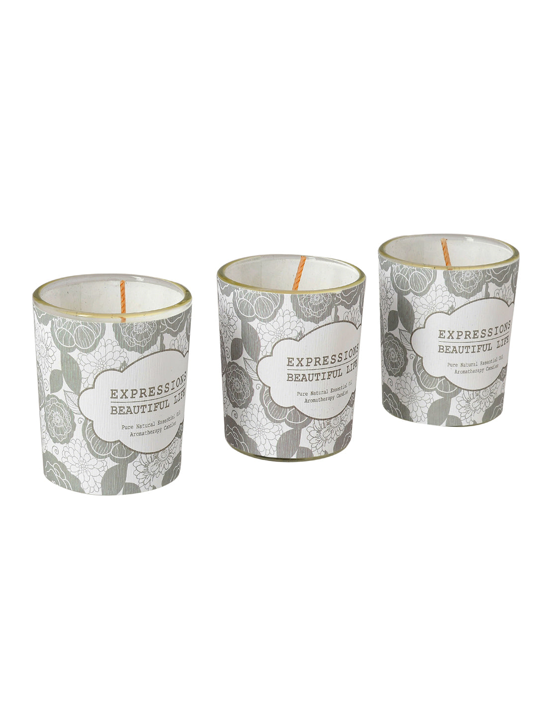 Set of 3 Aroma Fusion Illuminated candle