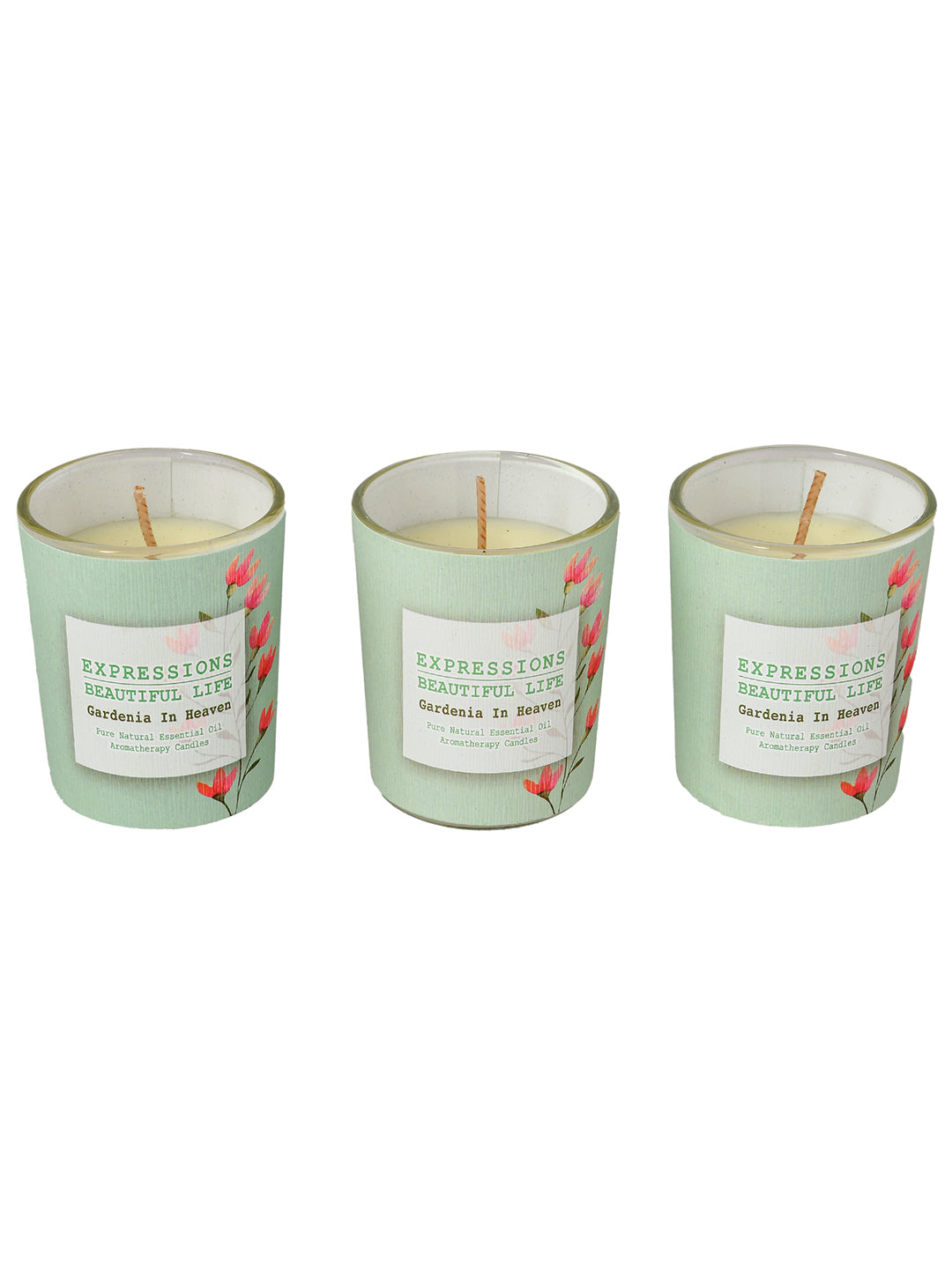 Set of 3 Aroma Fusion Illuminated candle