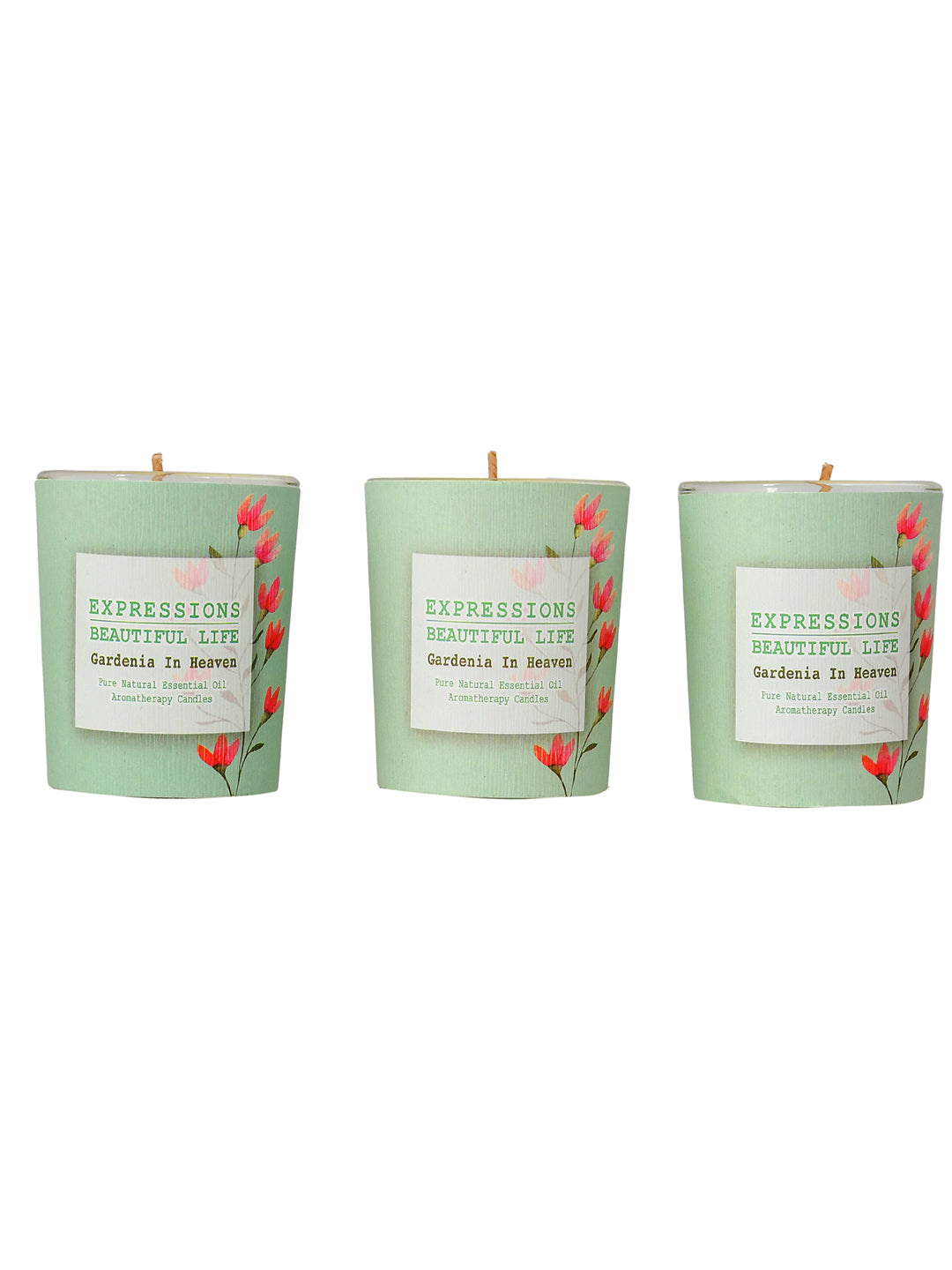 Set of 3 Aroma Fusion Illuminated candle