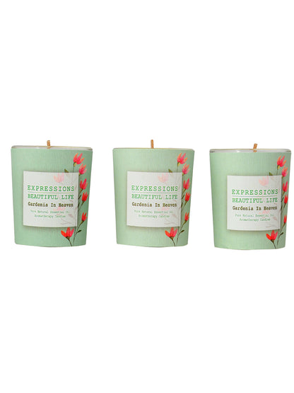 Set of 3 Aroma Fusion Illuminated candle