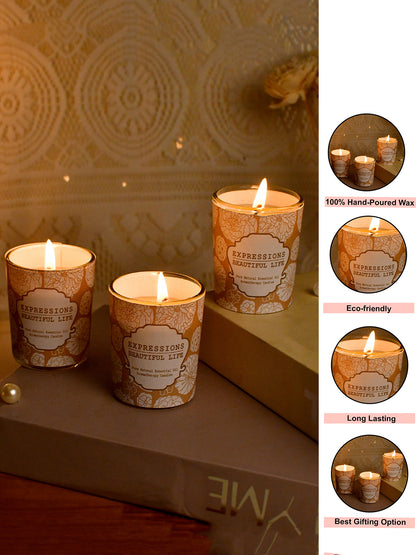 Set of 3 Aroma Fusion Illuminated candle