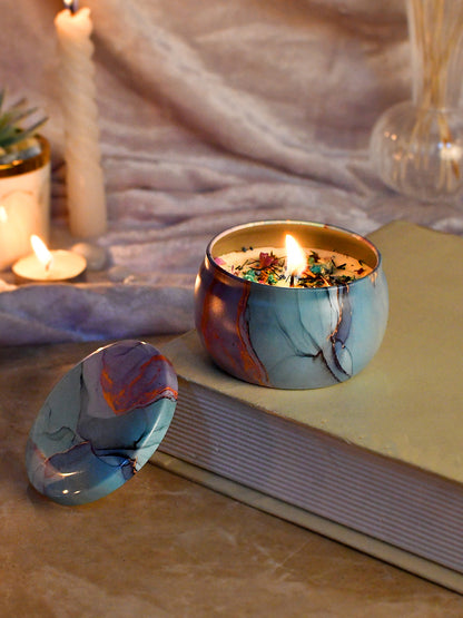 Petite Blue & Pink Serenity Essential Candle