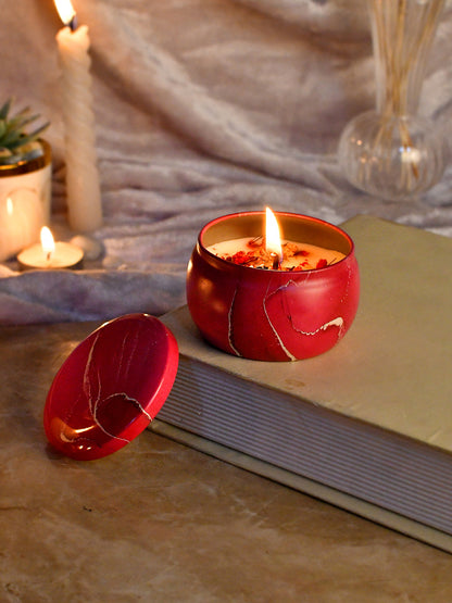 Petite Red Serenity Essential Candle