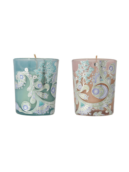 Set of 2 Illuminated candle