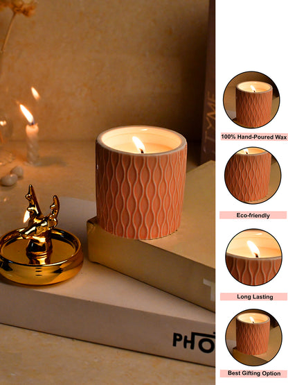 Mindful Melodies Candle with Golden Lid