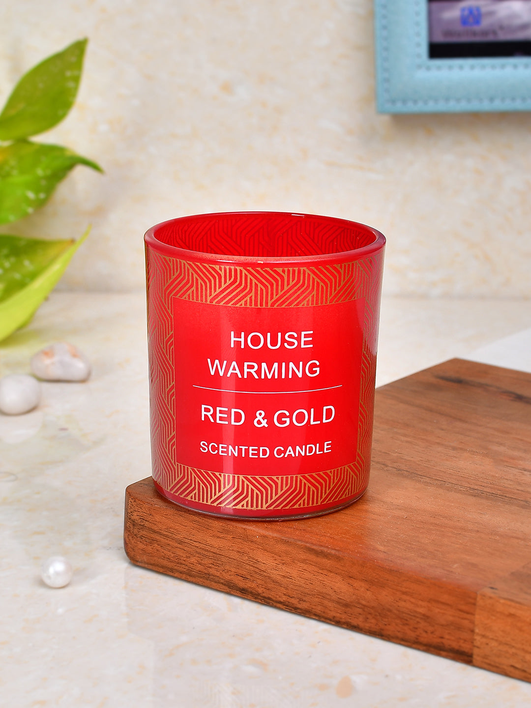 Red & Gold Scented Candle