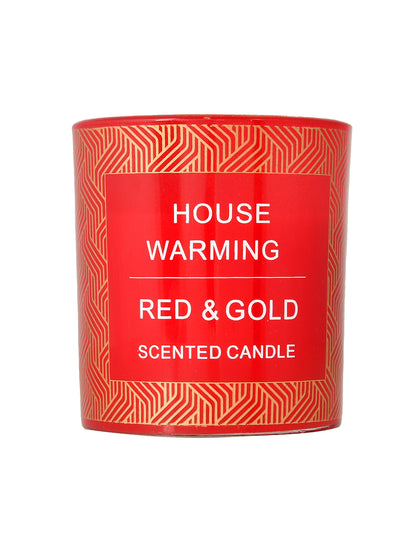 Red & Gold Scented Candle