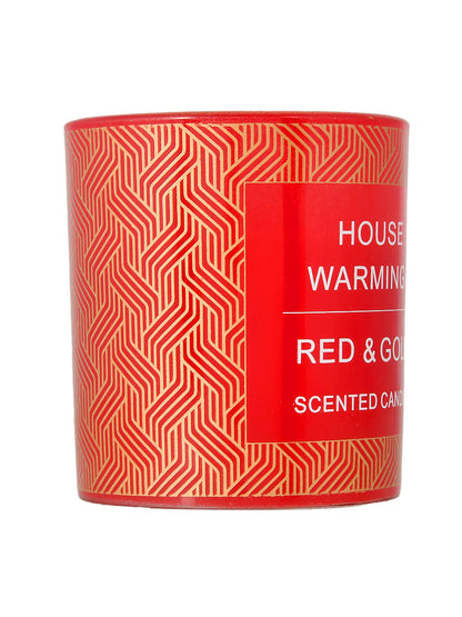 Red & Gold Scented Candle