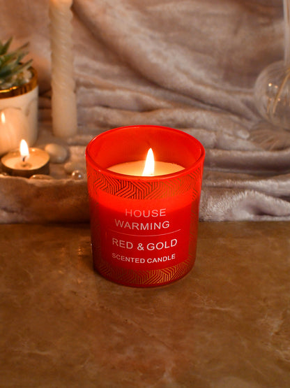 Red & Gold Scented Candle