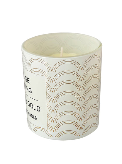 White & Gold Scented Candle