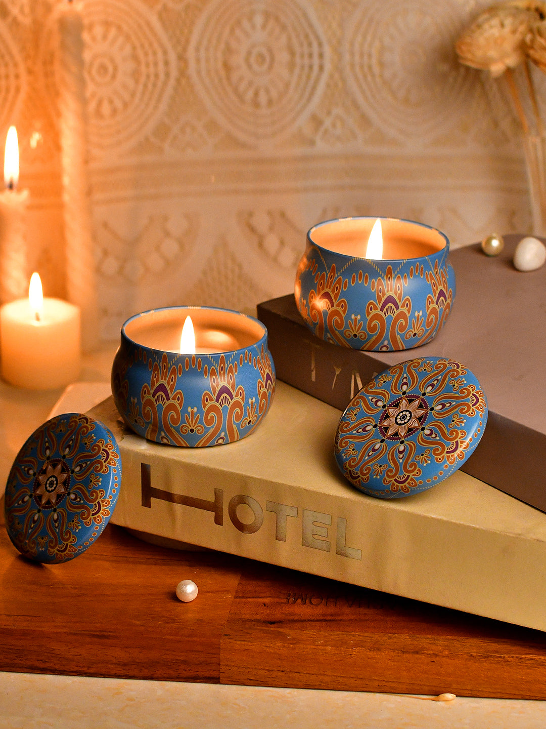 Blue Serenity Candle Jar