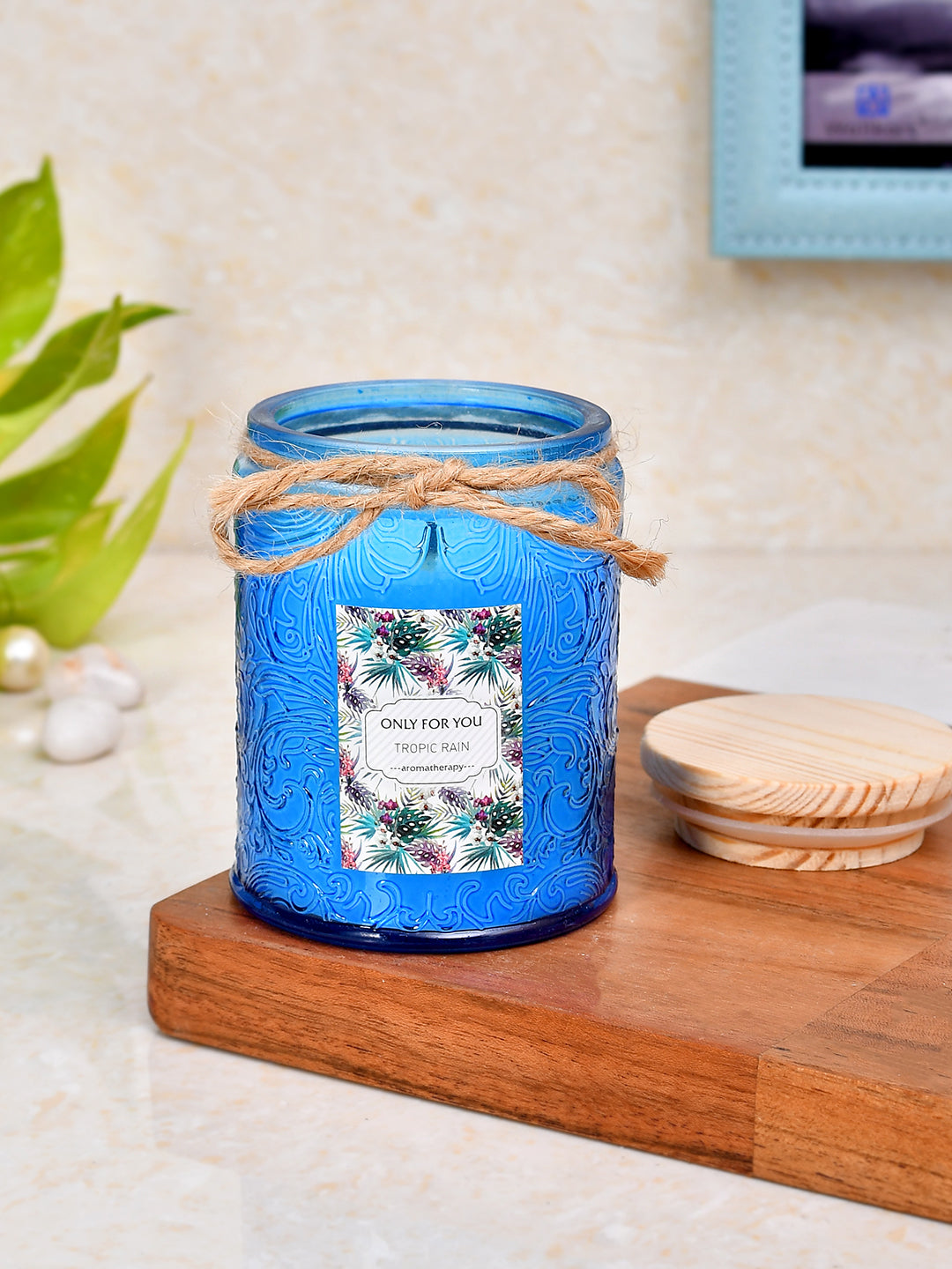 Aromatherapy Candle Jar with Wooden Lid