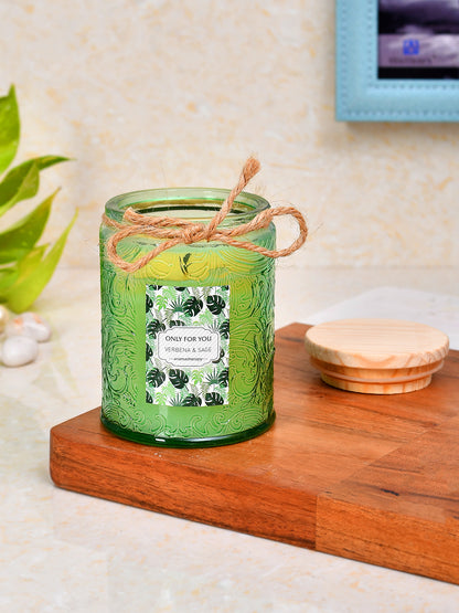 Aromatherapy Candle Jar with Wooden Lid