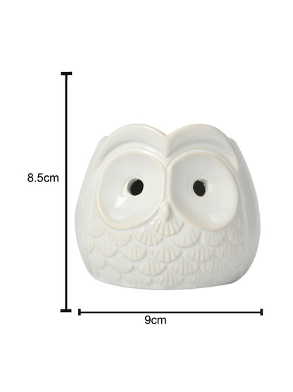 White Ceramic Owl Oil Diffuser