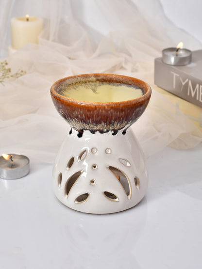 White Ceramic Blissful Fragrance Oil Diffuser