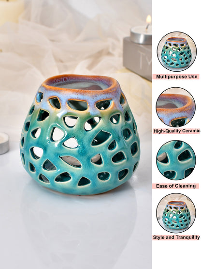 Aroma Mist Ceramic Blue Oil Diffuser