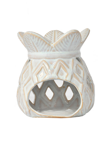 White Ceramic Pineapple Aromatherapy Oil Diffuser